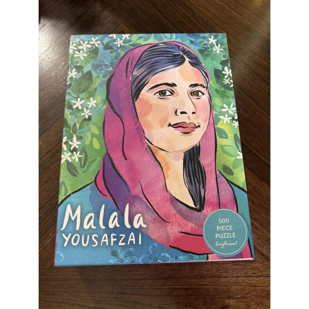 New 500 Piece MALALA YOUSAFZAI by Casey Krimmel Jigsaw Puzzle 18